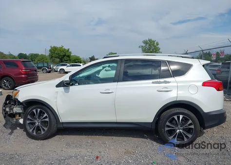 2015 Toyota Rav4 Limited z USA, uszkodzony, nr VIN 2T3DFREV1FW355112